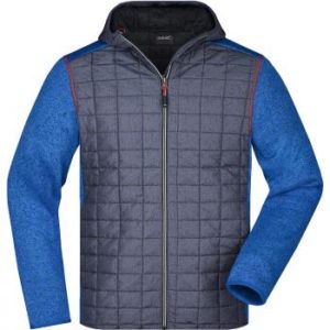 Veste doudoune bleue face