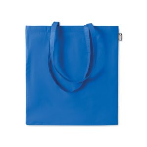 Sac shopping RPET laminé bleu