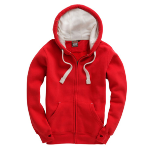 Sweat zippé à capuche peau de pêche