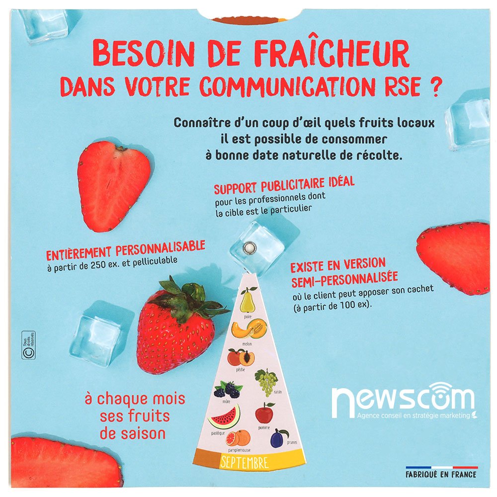 Disque Fruits et Légumes de saison