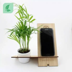 Support téléphone en bois