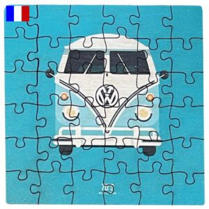 Puzzle en bois carré fabriqué en France