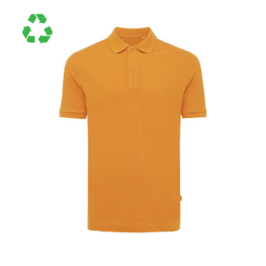 Polo en coton piqué et recyclé