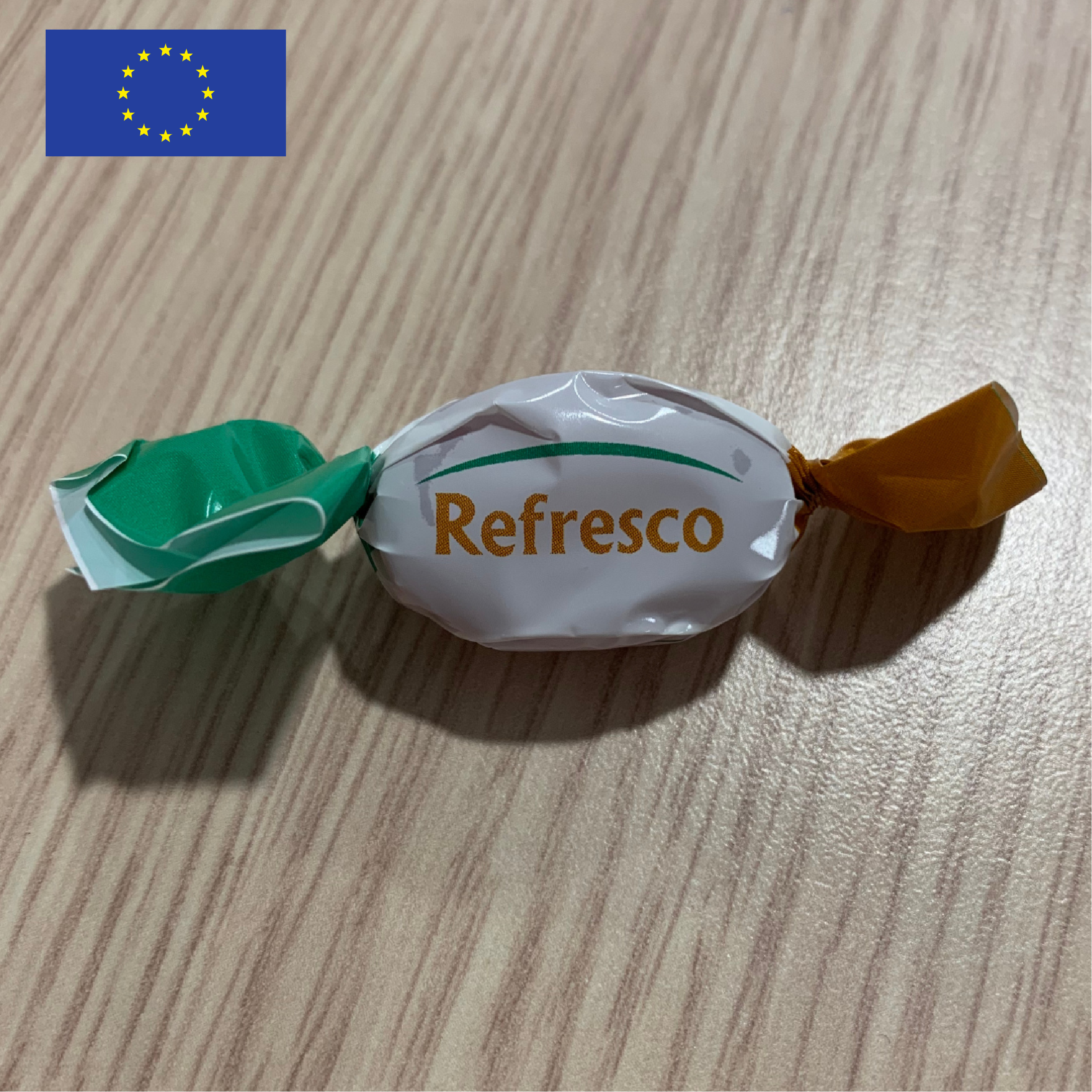 Bonbon en papillote, fabriqué en Europe
