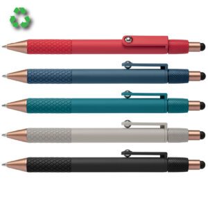 Stylo avec spinner anti-stress et stylet Made in Europe écoresponsable personnalisable