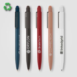 Stylo en alu recyclé avec stylet personnalisable
