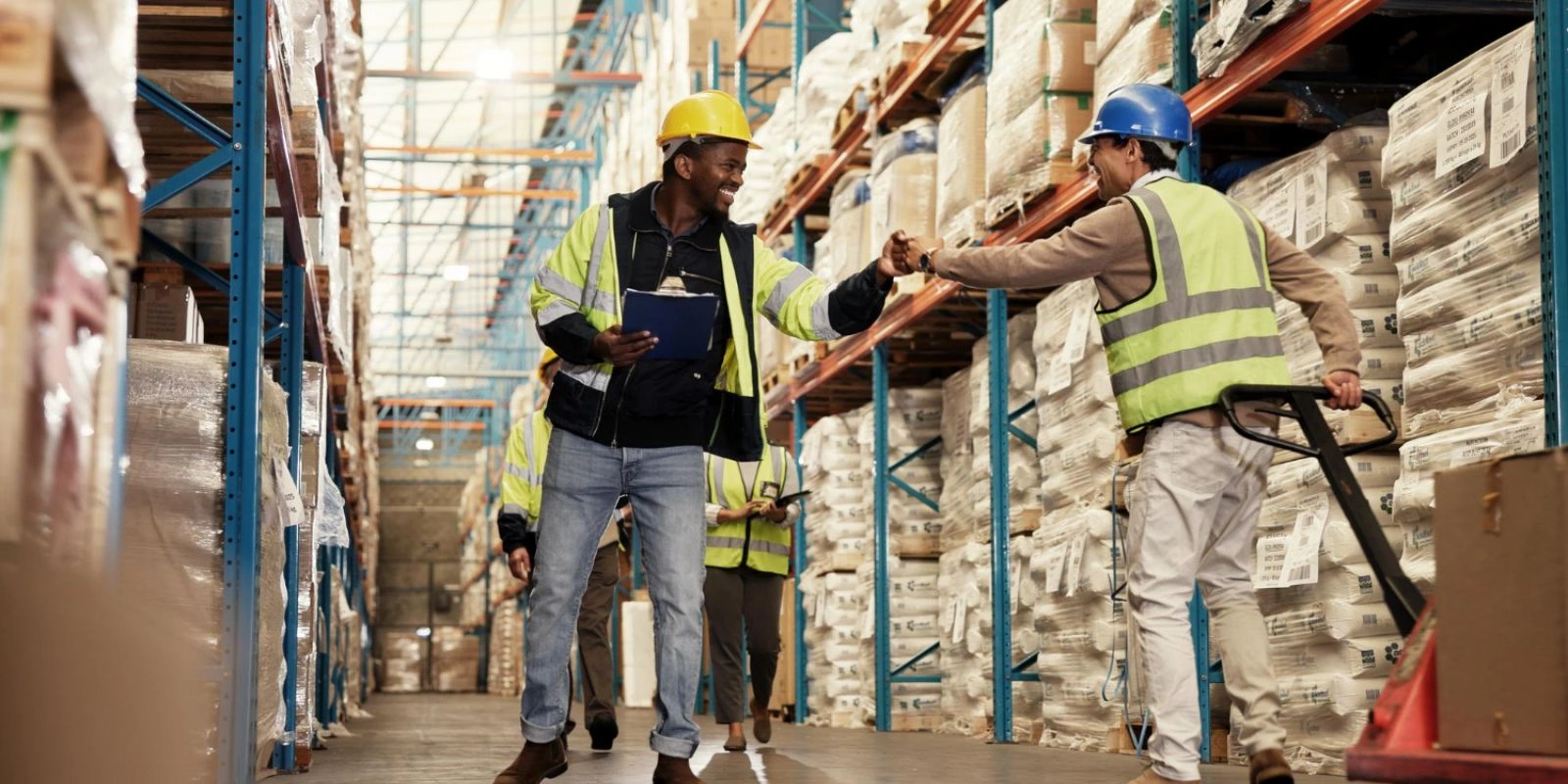 Opérateur logistique en tenue Goodetik